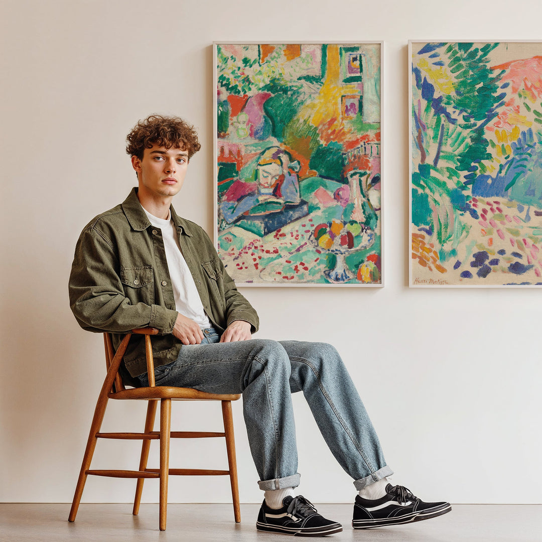 Henri Matisse Woman & Landscape Exhibition Duo wall - art - picture - poster