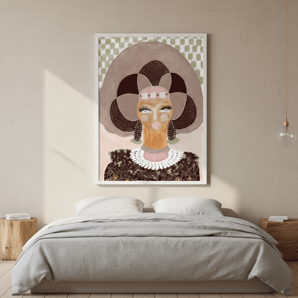 Hera Check by Inkheart Designs wall - art - picture - poster