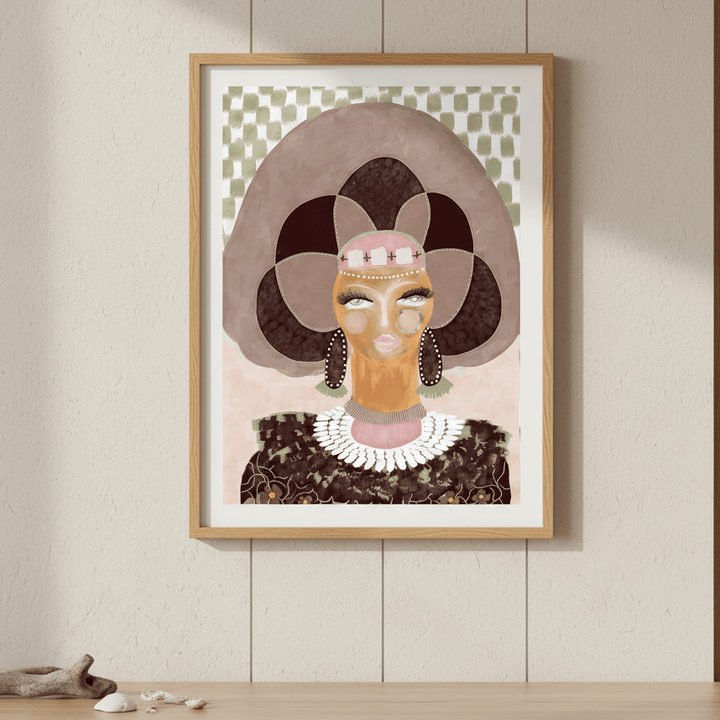 Hera Check by Inkheart Designs wall - art - picture - poster
