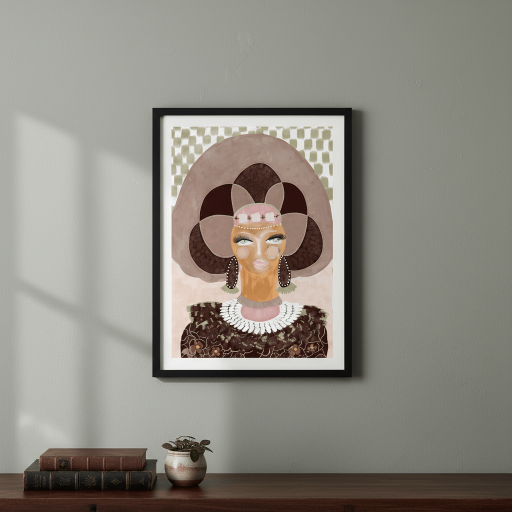 Hera Check by Inkheart Designs wall - art - picture - poster