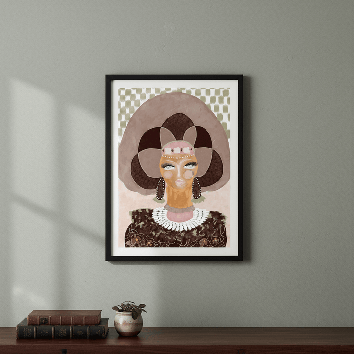 Hera Check by Inkheart Designs wall - art - picture - poster