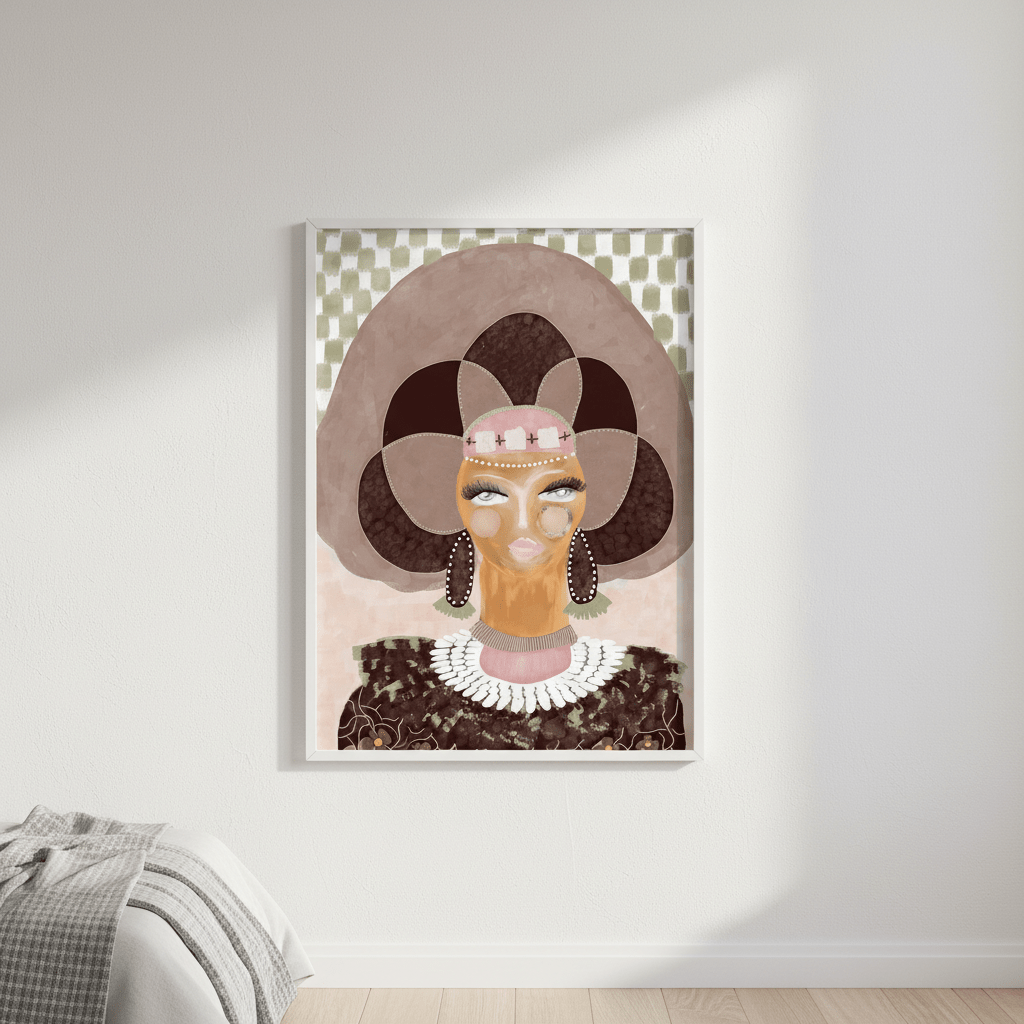 Hera Check by Inkheart Designs wall - art - picture - poster