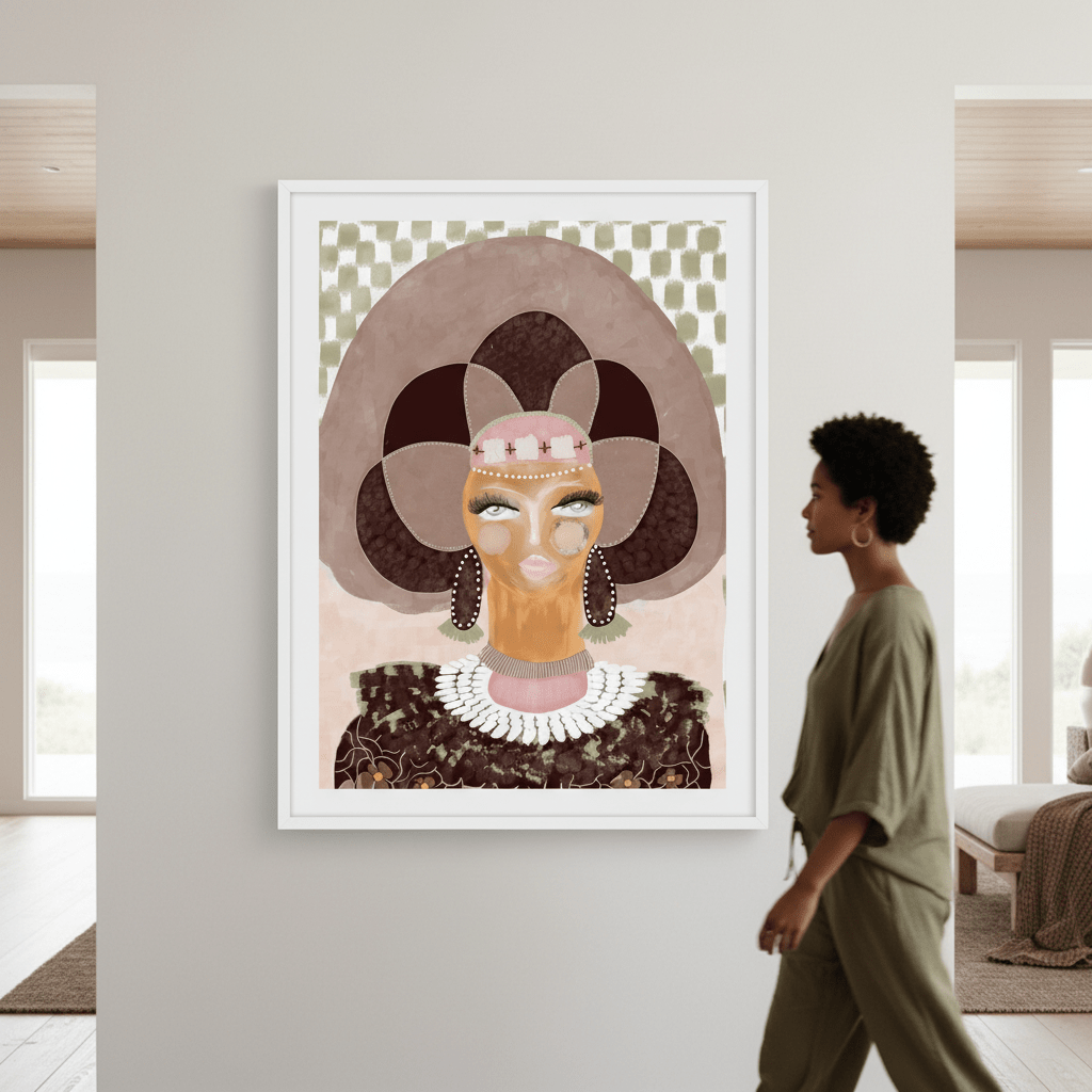 Hera Check by Inkheart Designs wall - art - picture - poster