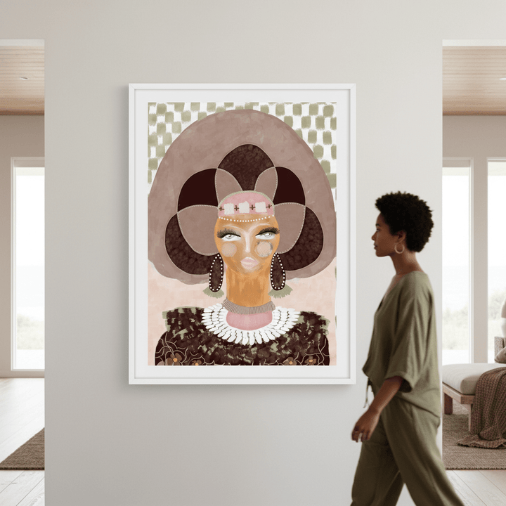 Hera Check by Inkheart Designs wall - art - picture - poster
