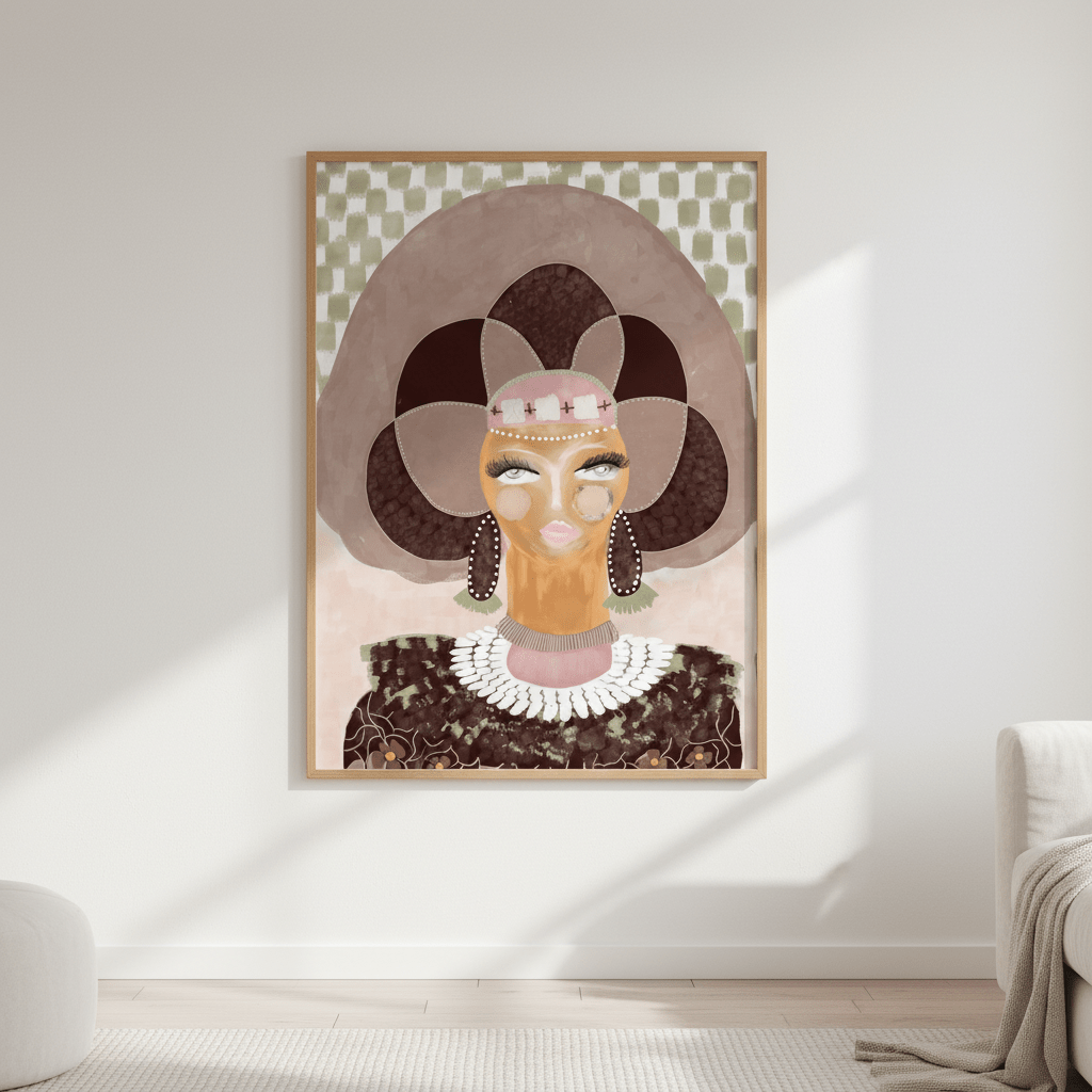 Hera Check by Inkheart Designs wall - art - picture - poster