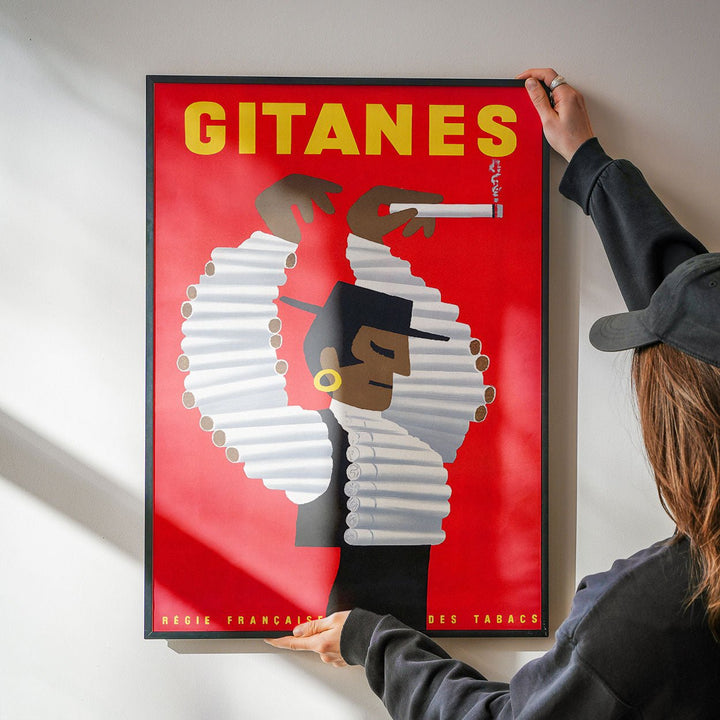 Herve Morvan Gitanes Vintage Bar Art wall - art - picture - poster