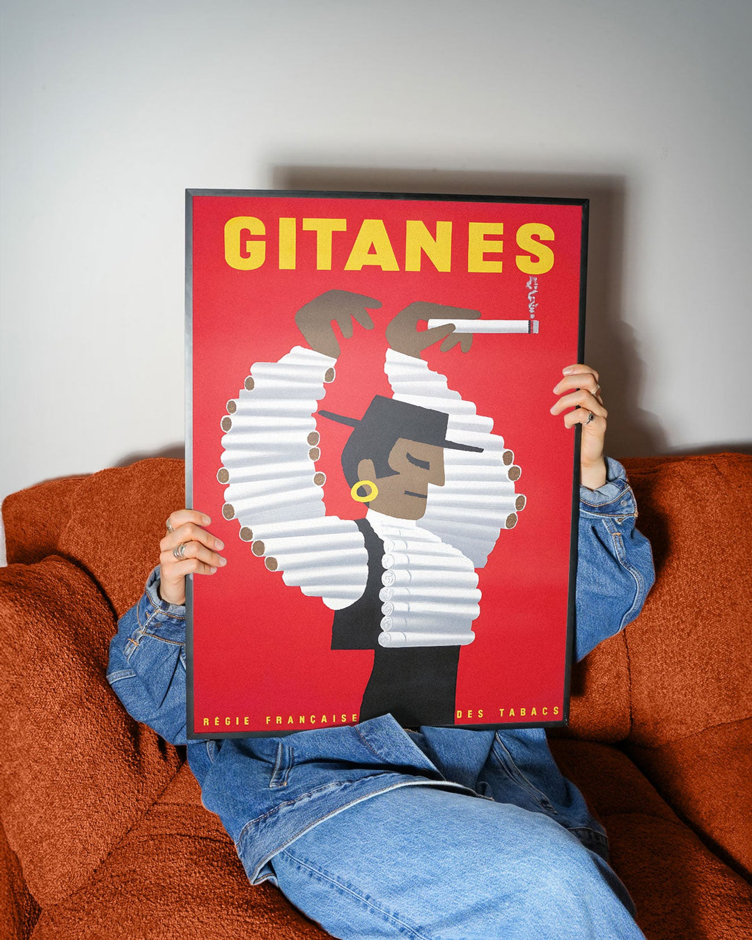 Herve Morvan Gitanes Vintage Bar Art wall - art - picture - poster