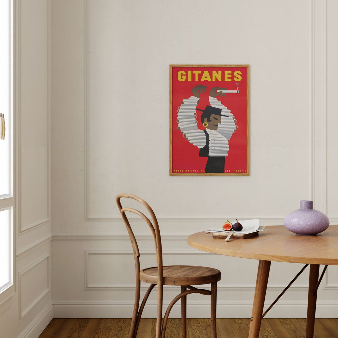 Herve Morvan Gitanes Vintage Bar Art wall - art - picture - poster
