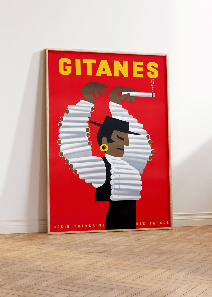 Herve Morvan Gitanes Vintage Bar Art wall - art - picture - poster