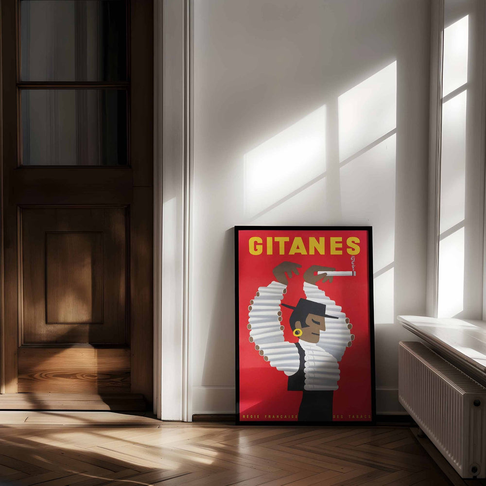 Herve Morvan Gitanes Vintage Bar Art wall - art - picture - poster