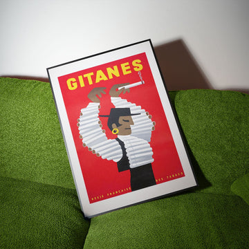 Herve Morvan Gitanes Vintage Bar Art wall - art - picture - poster