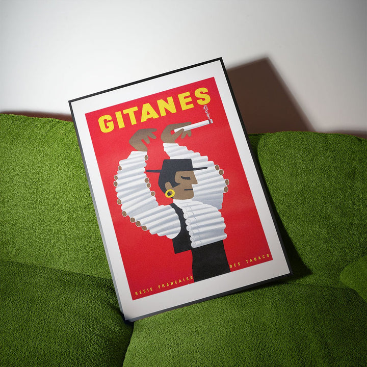 Herve Morvan Gitanes Vintage Bar Art wall - art - picture - poster