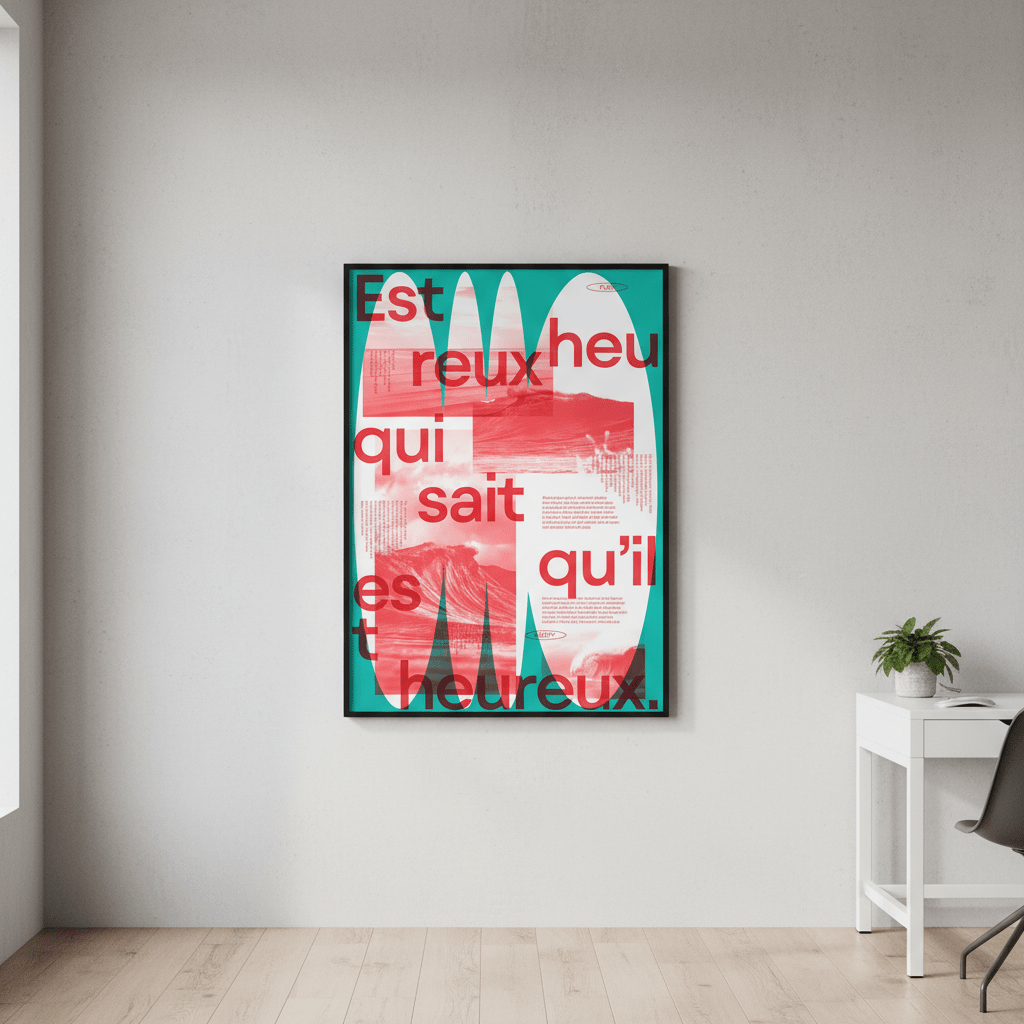 Heureux by Jerome Bizien wall - art - picture - poster