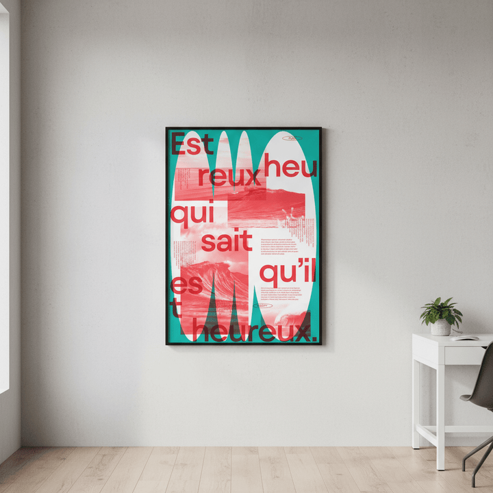 Heureux by Jerome Bizien wall - art - picture - poster