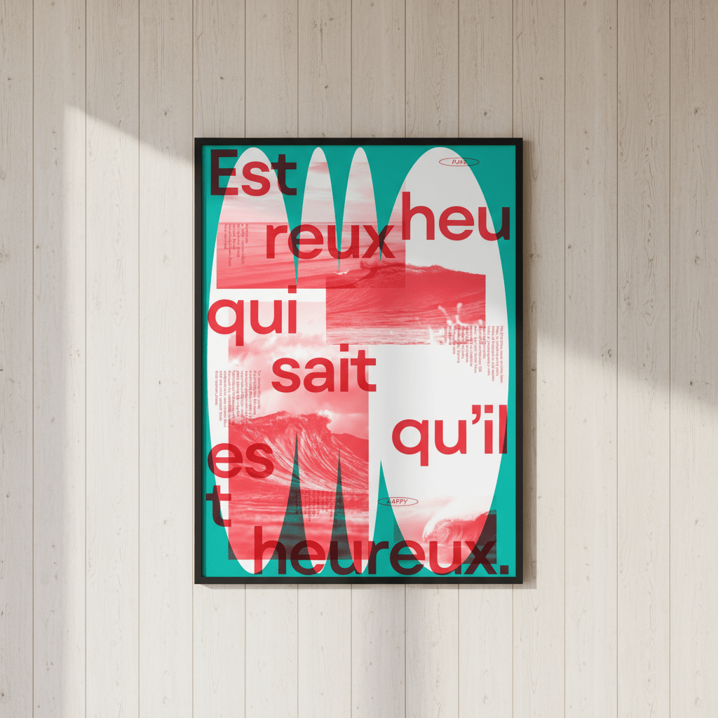 Heureux by Jerome Bizien wall - art - picture - poster