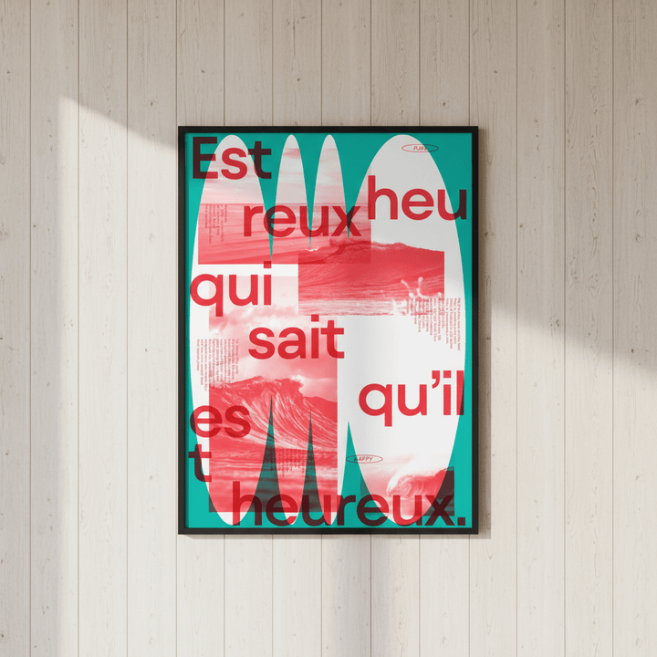 Heureux by Jerome Bizien wall - art - picture - poster