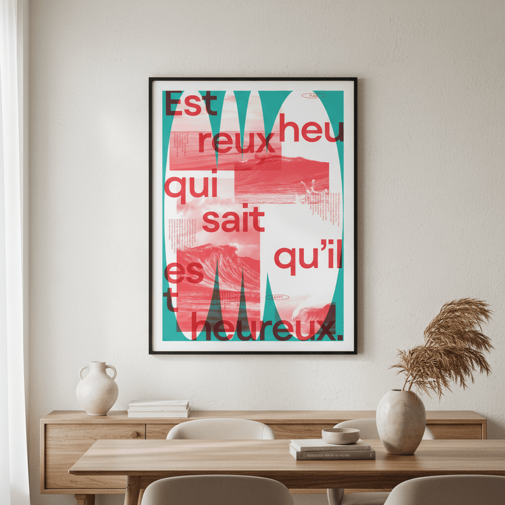 Heureux by Jerome Bizien wall - art - picture - poster