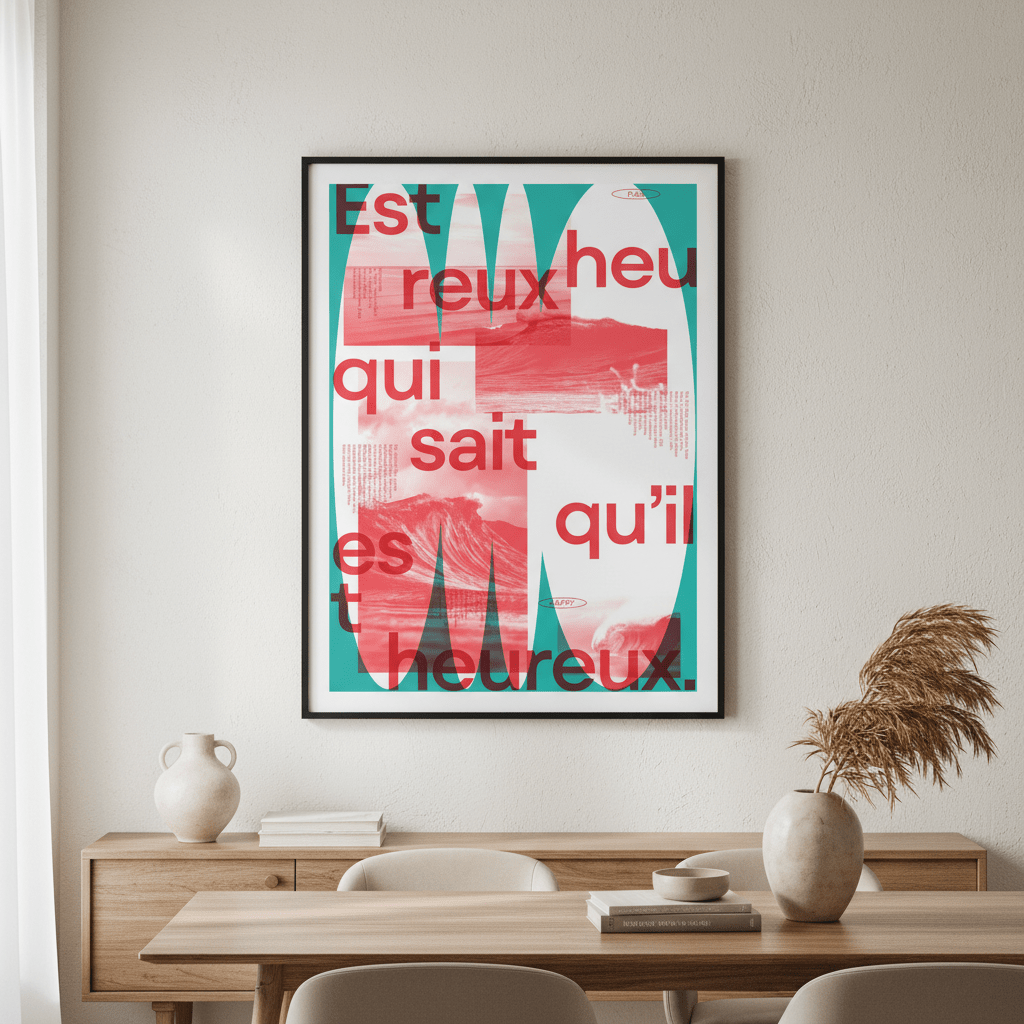 Heureux by Jerome Bizien wall - art - picture - poster