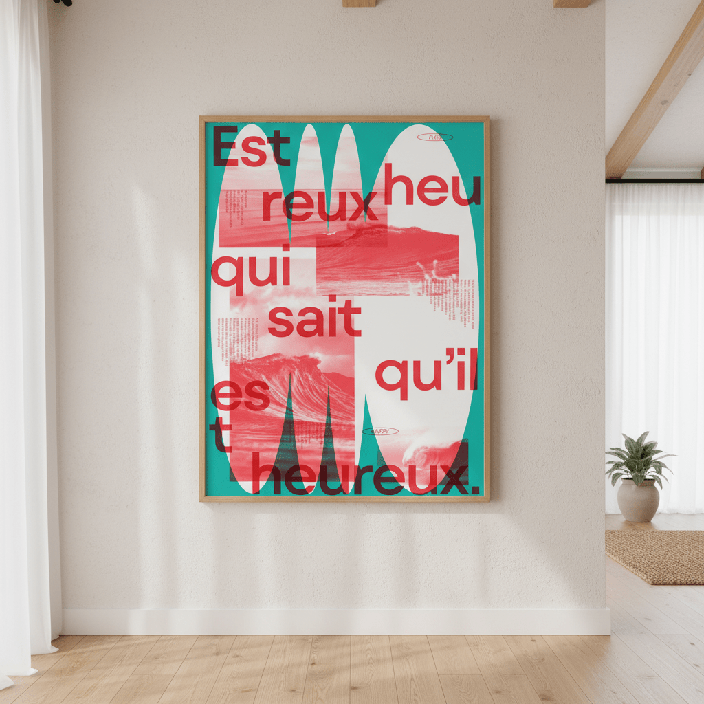 Heureux by Jerome Bizien wall - art - picture - poster