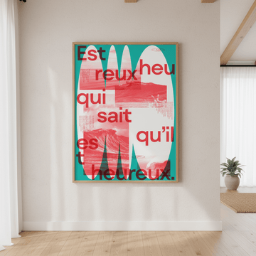 Heureux by Jerome Bizien wall - art - picture - poster