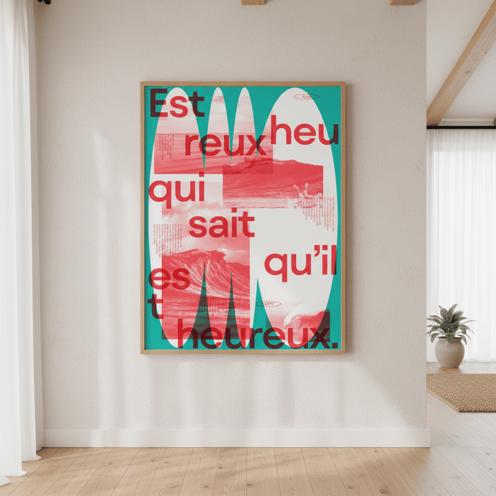 Heureux by Jerome Bizien wall - art - picture - poster