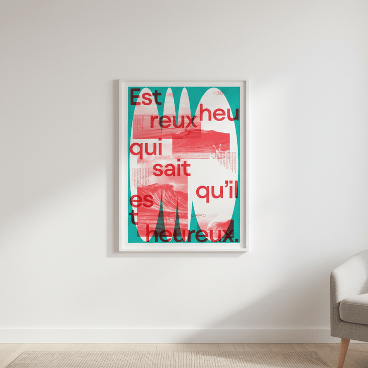 Heureux by Jerome Bizien wall - art - picture - poster