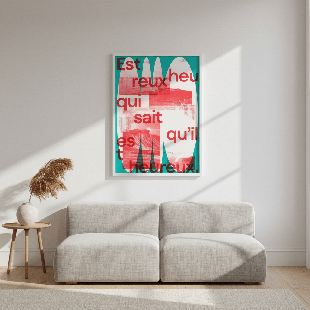 Heureux by Jerome Bizien wall - art - picture - poster