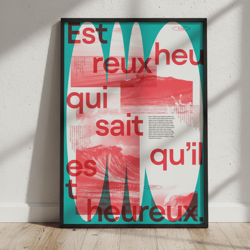 Heureux by Jerome Bizien wall - art - picture - poster