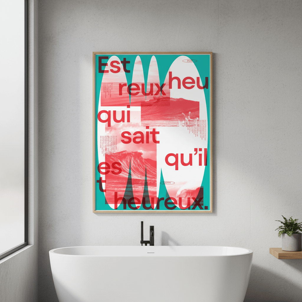 Heureux by Jerome Bizien wall - art - picture - poster