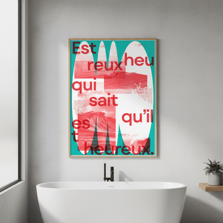 Heureux by Jerome Bizien wall - art - picture - poster