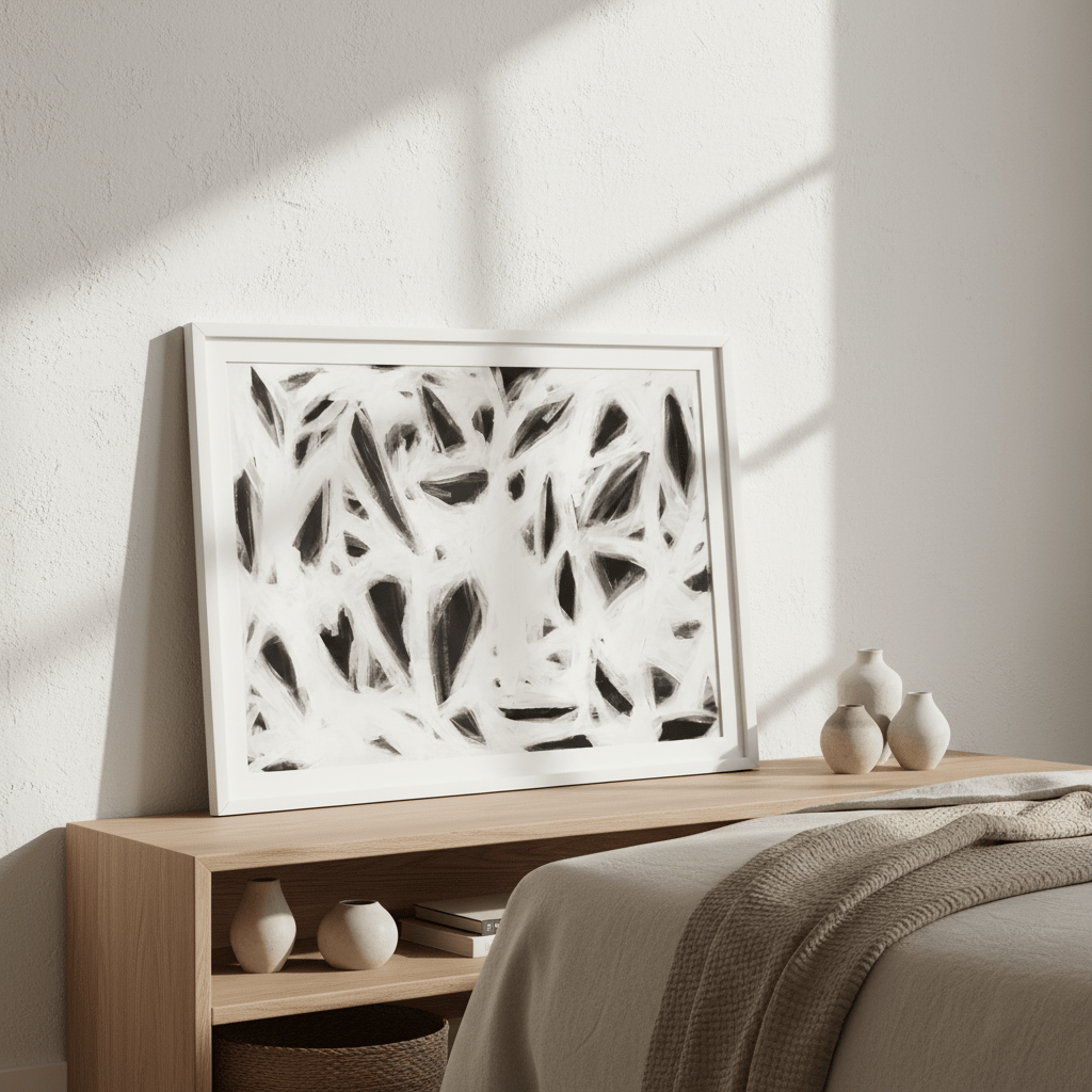Hidden Heart Abstract by Deer Muskeeter wall - art - picture - poster