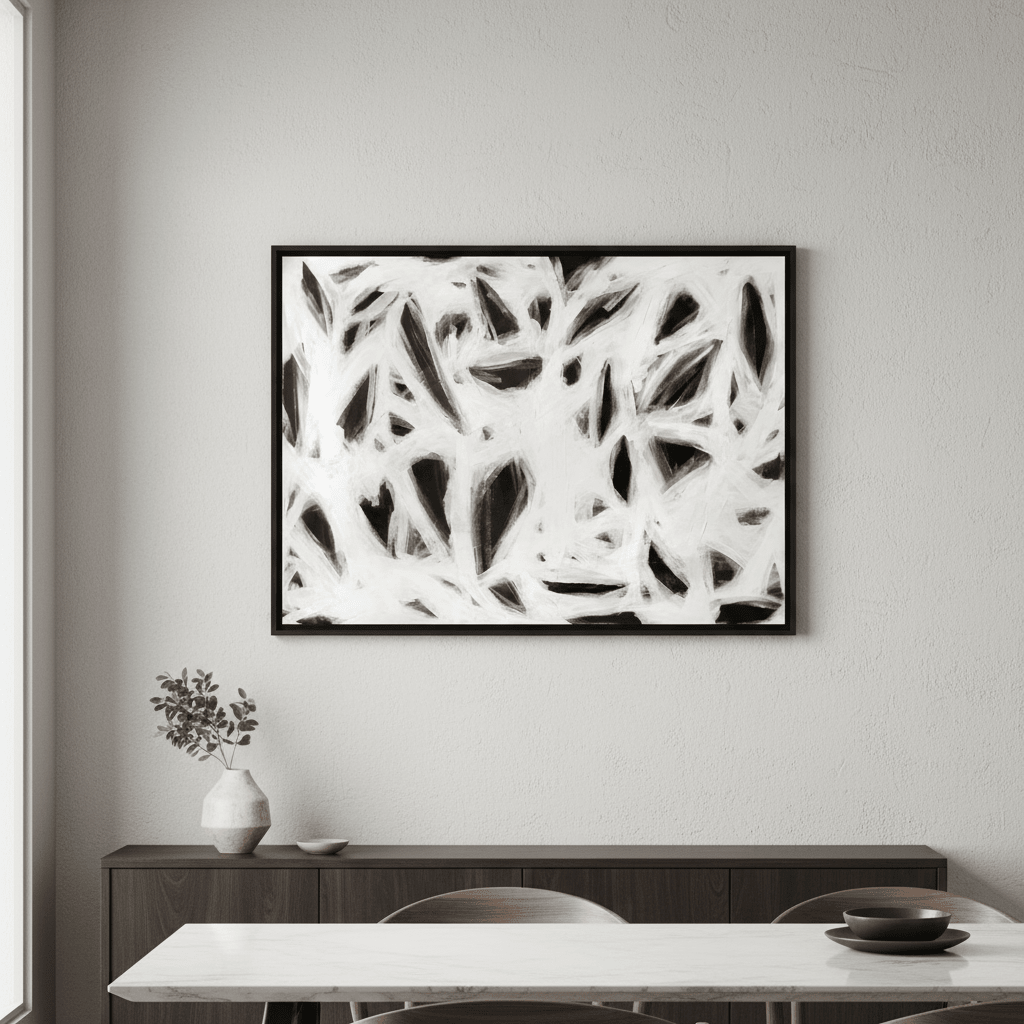 Hidden Heart Abstract by Deer Muskeeter wall - art - picture - poster