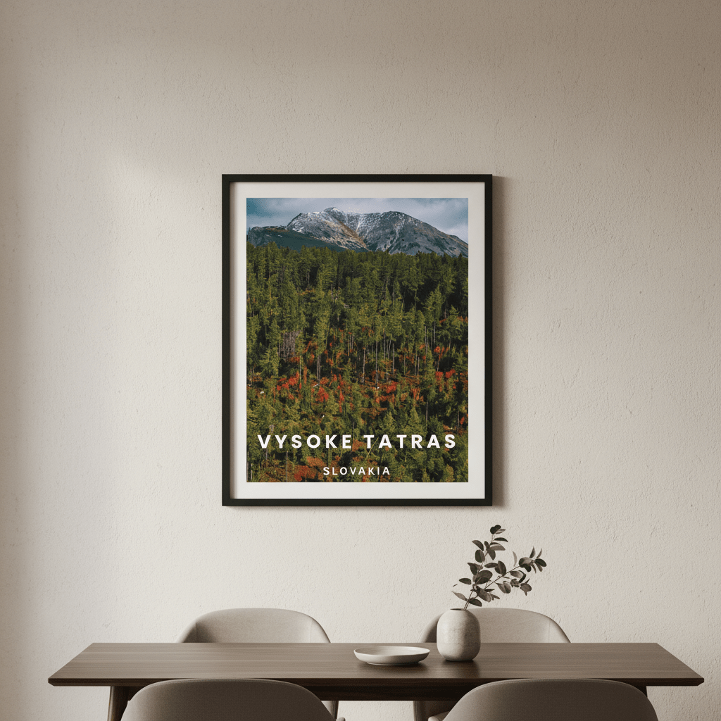 High Tatra Travel Poster, Slovakia by L10 wall - art - picture - poster