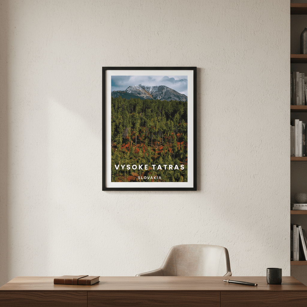 High Tatra Travel Poster, Slovakia by L10 wall - art - picture - poster