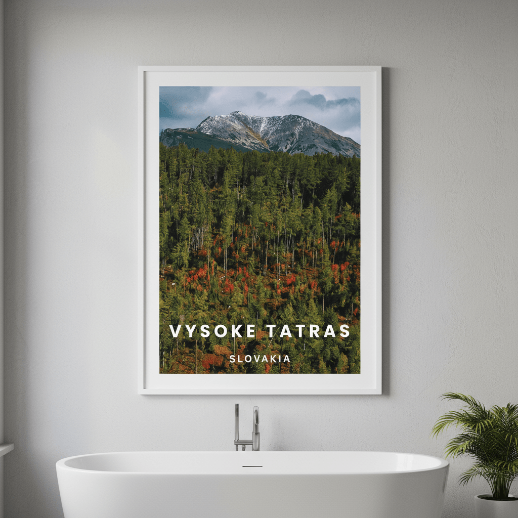 High Tatra Travel Poster, Slovakia by L10 wall - art - picture - poster