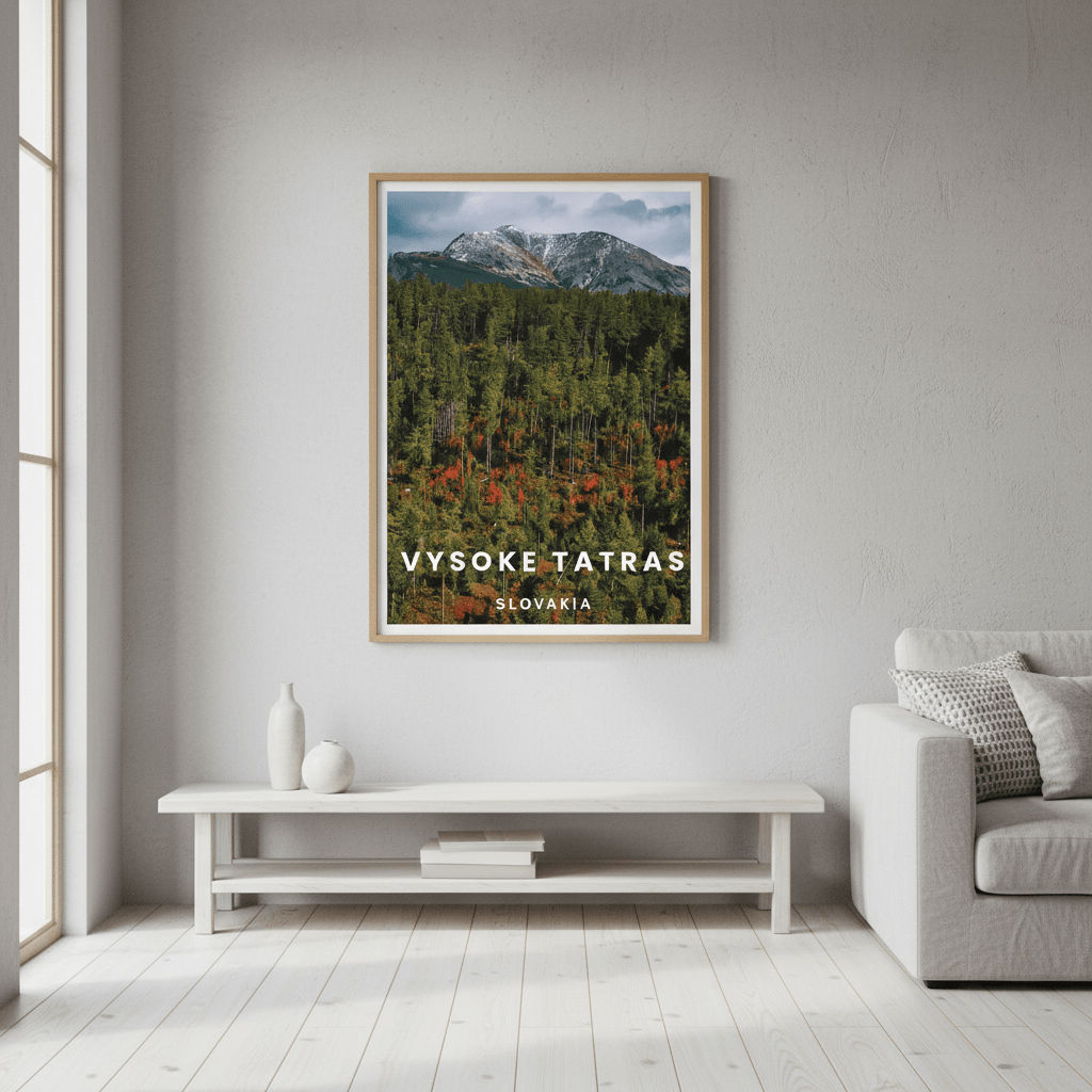 High Tatra Travel Poster, Slovakia by L10 wall - art - picture - poster