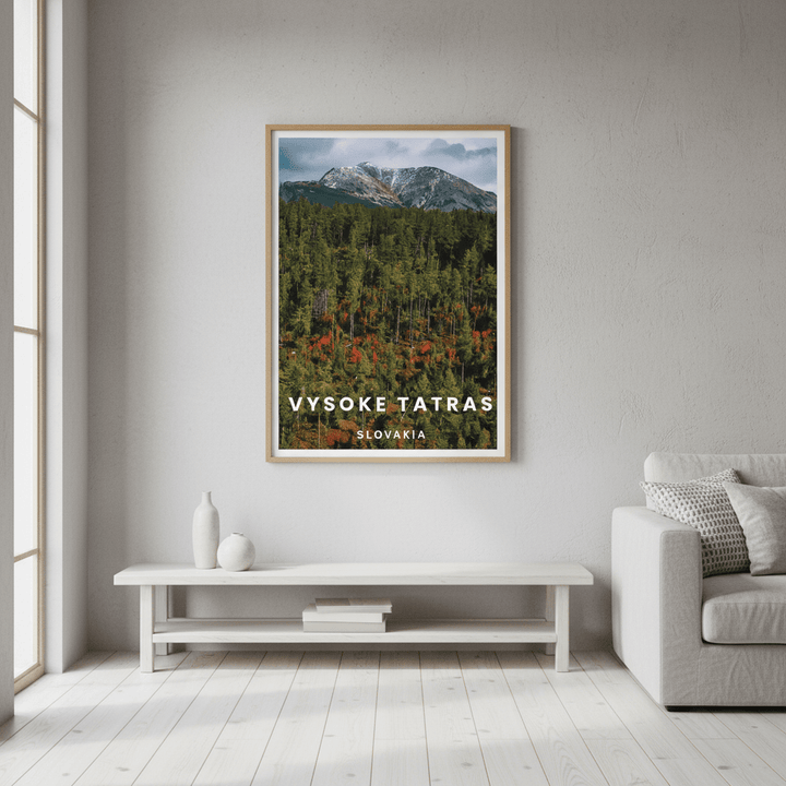 High Tatra Travel Poster, Slovakia by L10 wall - art - picture - poster