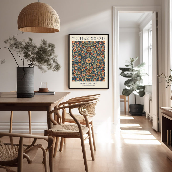 Holland Park by William Morris,bedroom,timber border