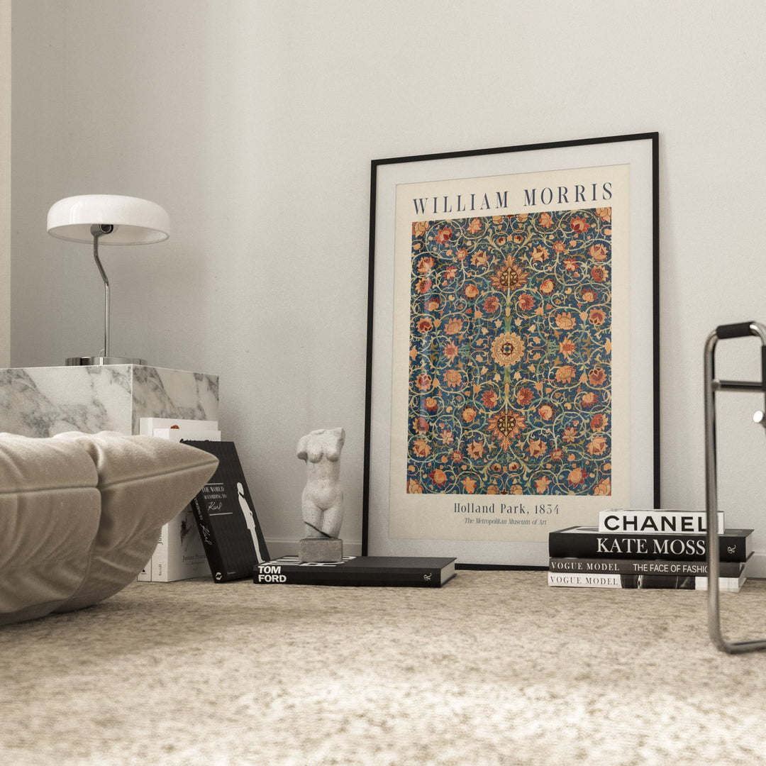 Holland Park by William Morris,bedroom,timber border