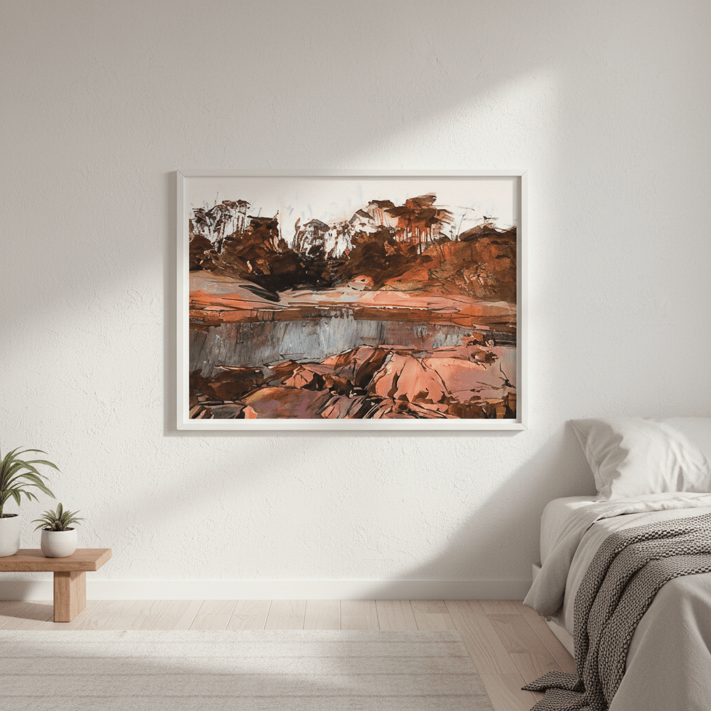 Honeymoon Bay Tasmania by Deer Muskeeter wall - art - picture - poster
