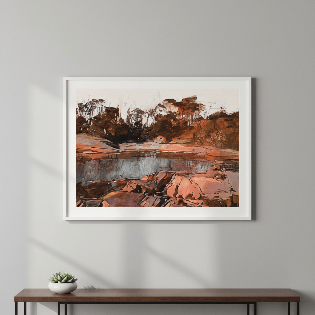 Honeymoon Bay Tasmania by Deer Muskeeter wall - art - picture - poster