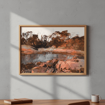 Honeymoon Bay Tasmania by Deer Muskeeter wall - art - picture - poster