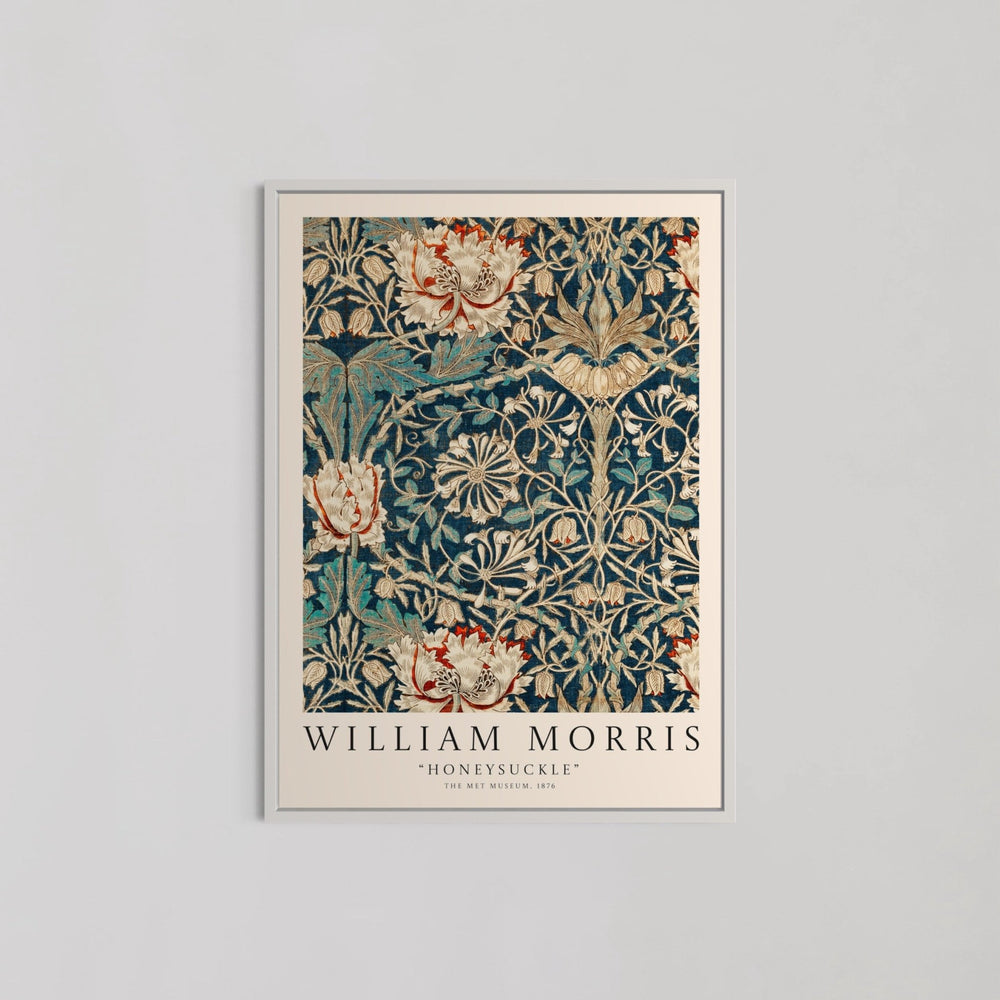 Honeysuckle Pattern Wall Art by William Morris - Style My Wall