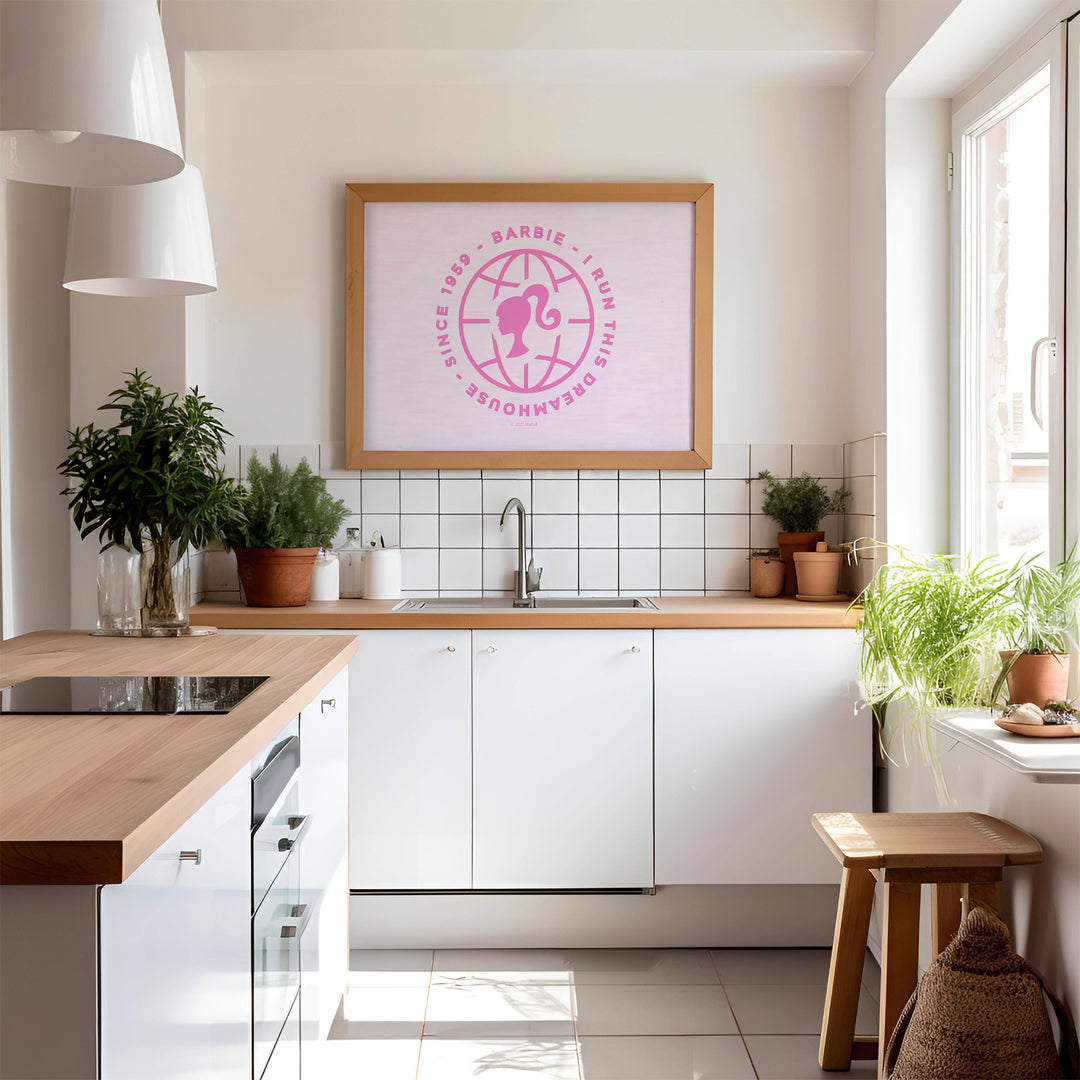 Barbie I run this Dreamhouse Landscape Print