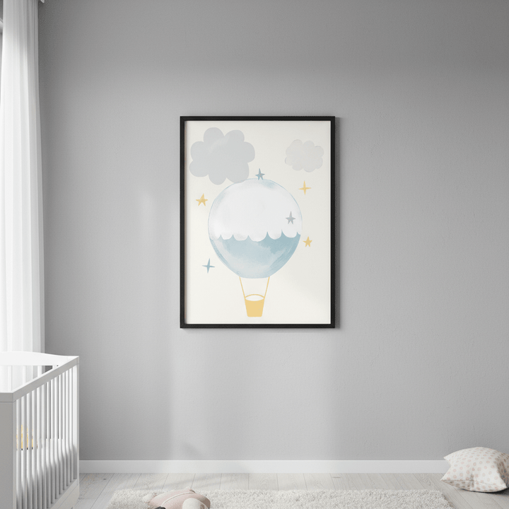 Hot Air Balloon Stars by Menina Lisboa wall - art - picture - poster