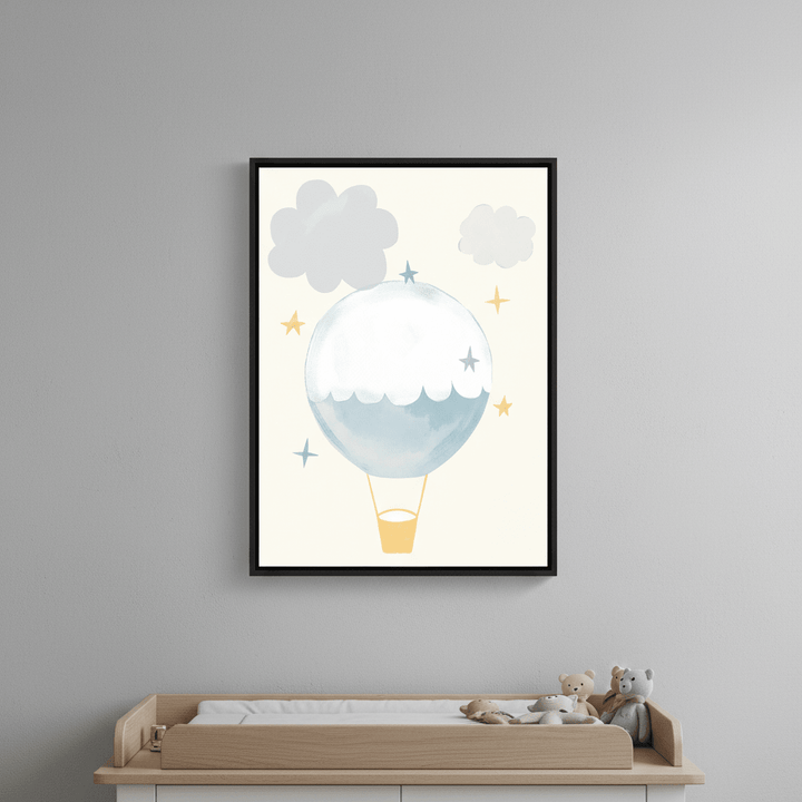 Hot Air Balloon Stars by Menina Lisboa wall - art - picture - poster