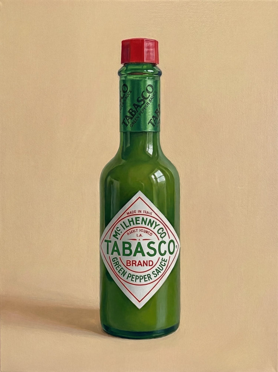Hot Green Tobasco Sauce Illustration Sketch