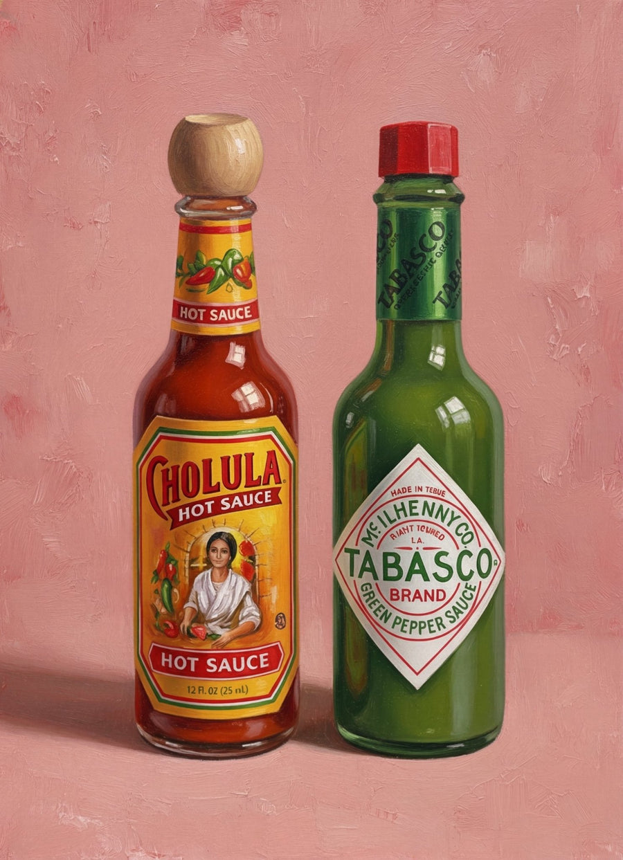 Hot Sauces Illustration Painting Sketch