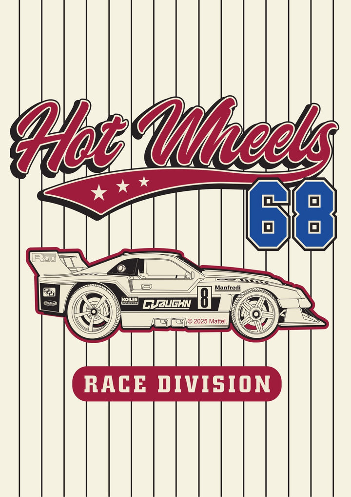 Hot Wheels 68 Race Division Varsity Print frame