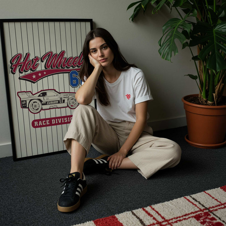 Hot Wheels 68 Race Division Varsity Print wall - art - picture - poster